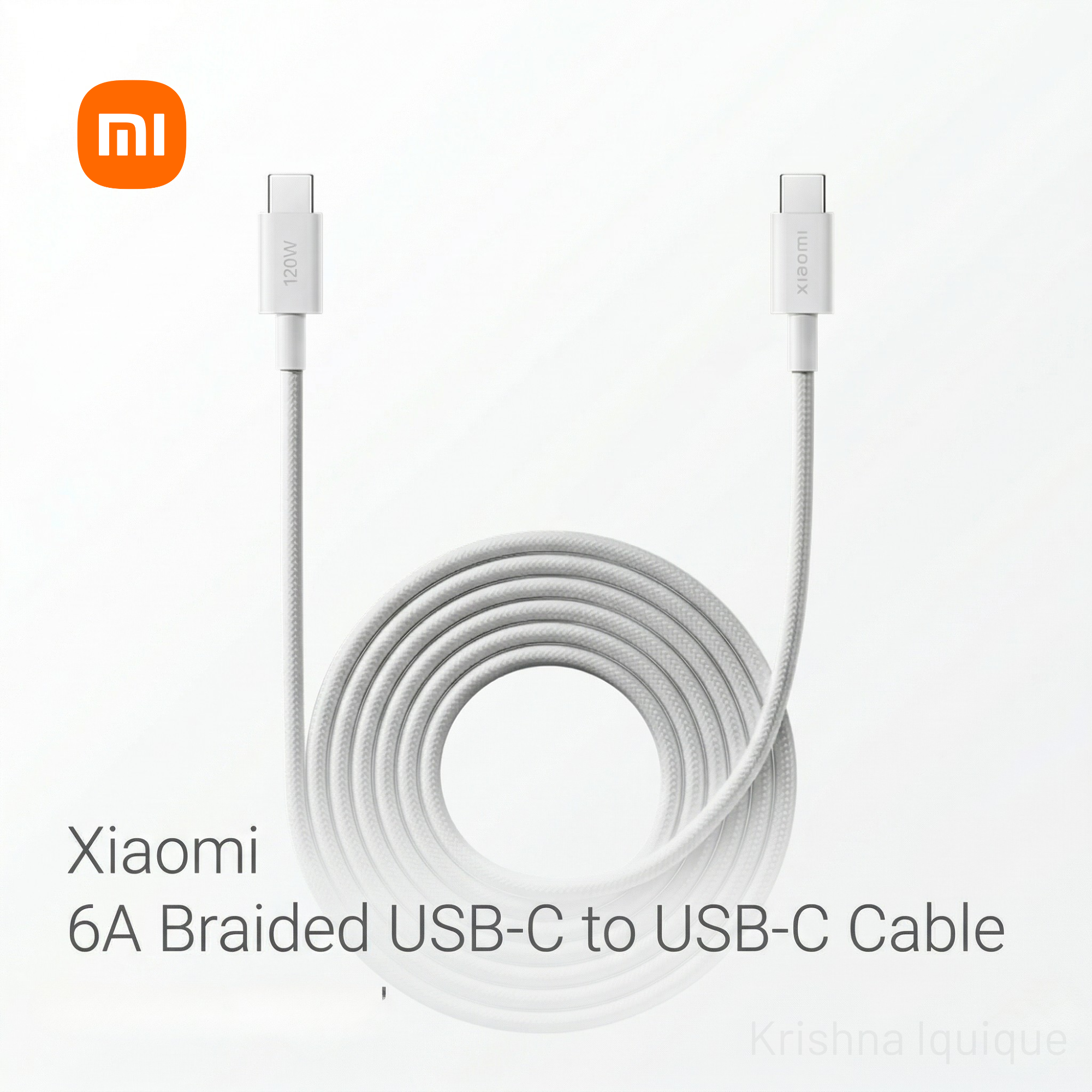 Xiaomi 6A Braided USB-C to USB-C Cable
