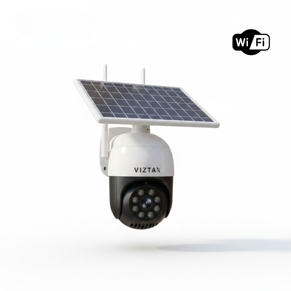 Viztax VZ-SOL · Cámara Solar WiFi Exterior 8MP PTZ