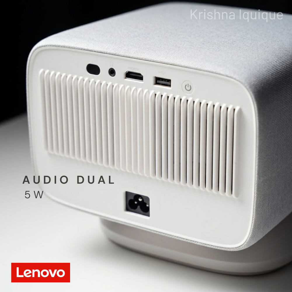Lenovo 100P Proyector Portátil 850 ANSI | Android TV | HDR10 | 2+32GB | Enfoque Inteligente 360°