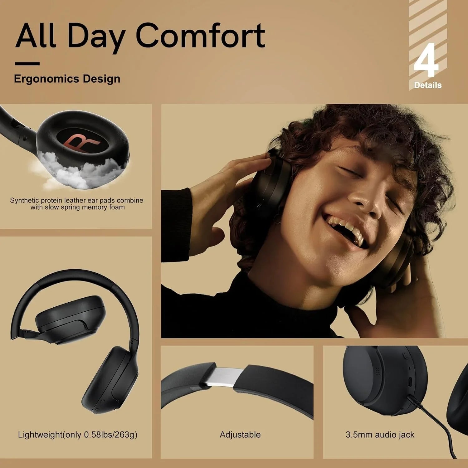 Auriculares QCY H3 ANC Over-Ear Bluetooth con Cancelación de Ruido