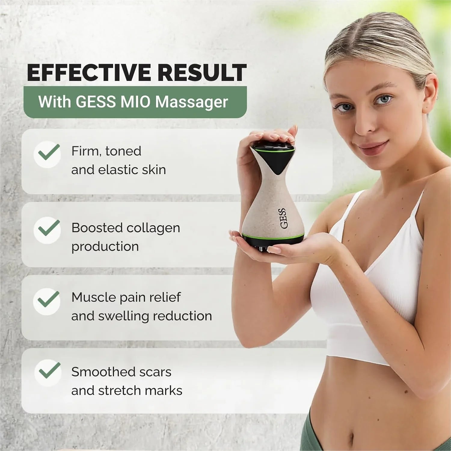 Masajador Corporal EMS GESS 9 Modos Intensidad Anticelulitis