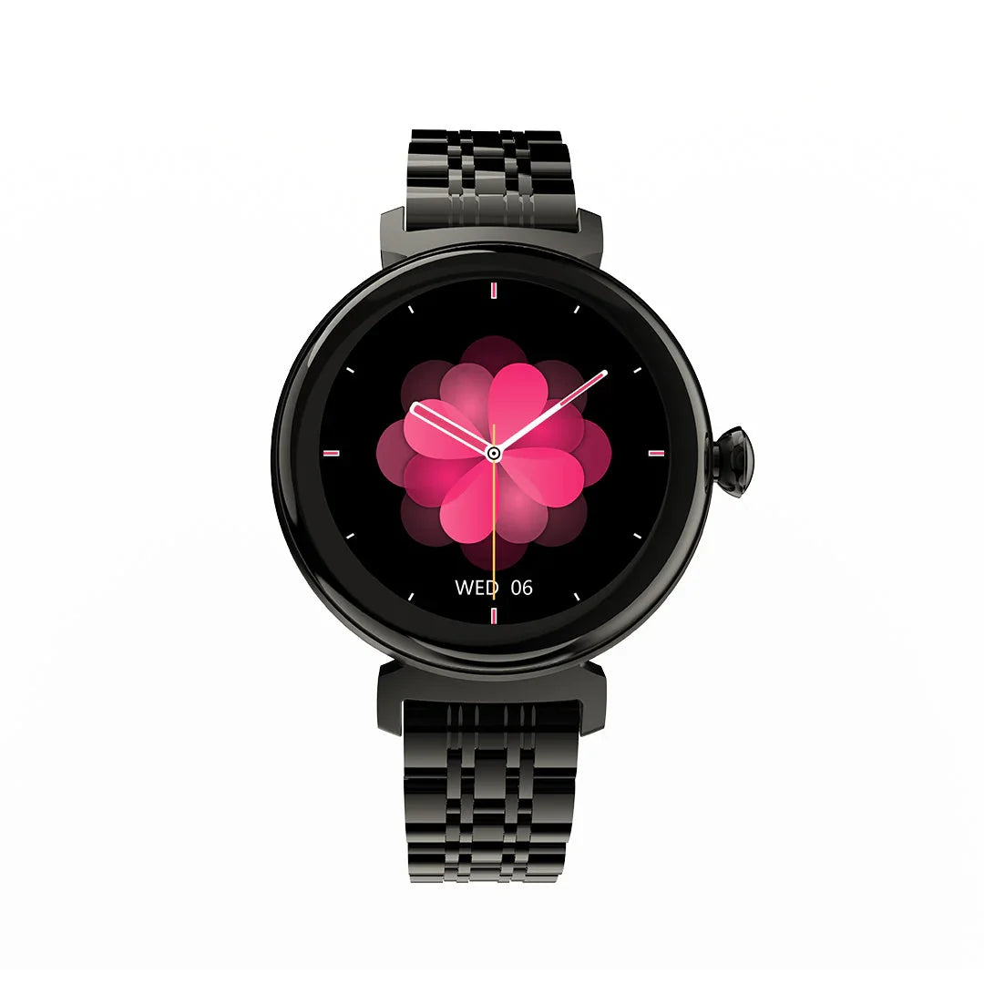 Reloj Inteligente Aura Negro Vista Frontal Pantalla AMOLED - Mall ZOFRI Iquique