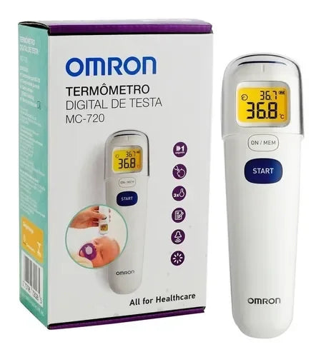 Omron MC-720 Termometro Infrarrojo Sin Contacto Vista Frontal - Krishna Iquique ZOFRI