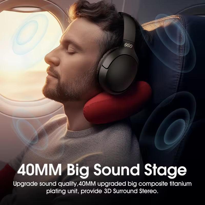 QCY H2 Pro Audífonos Inalámbricos Bluetooth 5.3 Over-Ear 60H Driver 40mm En Uso - Krishna Iquique ZOFRI