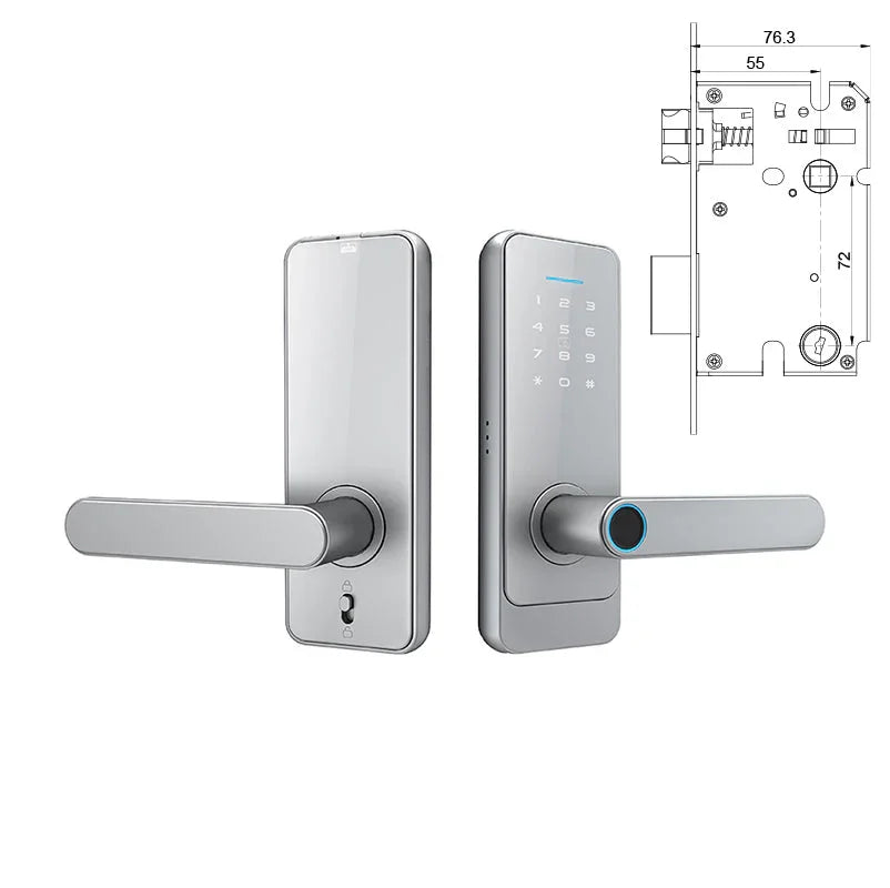 VisionX Cerradura C89 Vista Exterior con Manilla Dorada - Mall ZOFRI