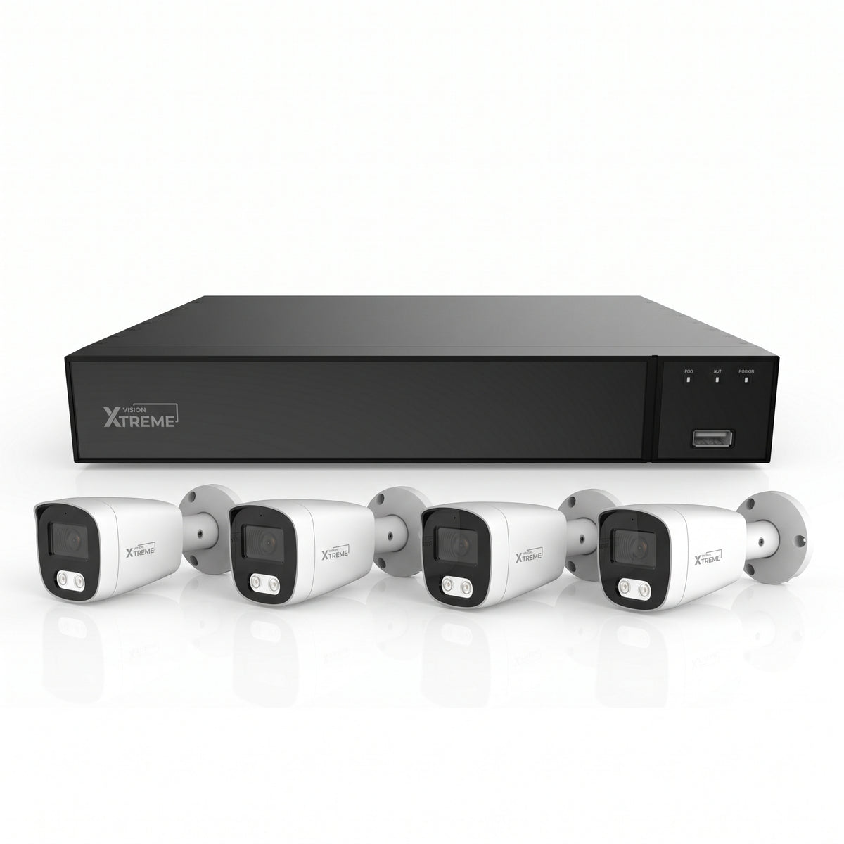 VisionX XTREME FCA kit de vigilancia 12MP 4 canales con disco 1TB