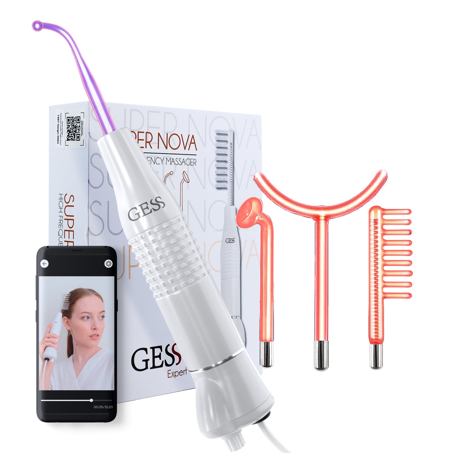 GESS SuperNova: Máquina Facial Alta Frecuencia y Cuidado Capilar | Rejuvenece y Revitaliza