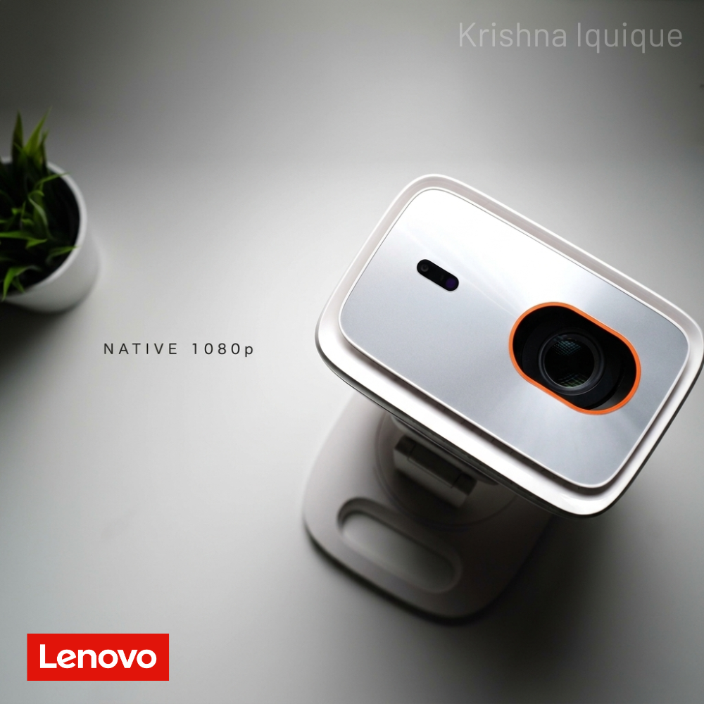 Lenovo 100P Proyector Portátil 850 ANSI | Android TV | HDR10 | 2+32GB | Enfoque Inteligente 360°