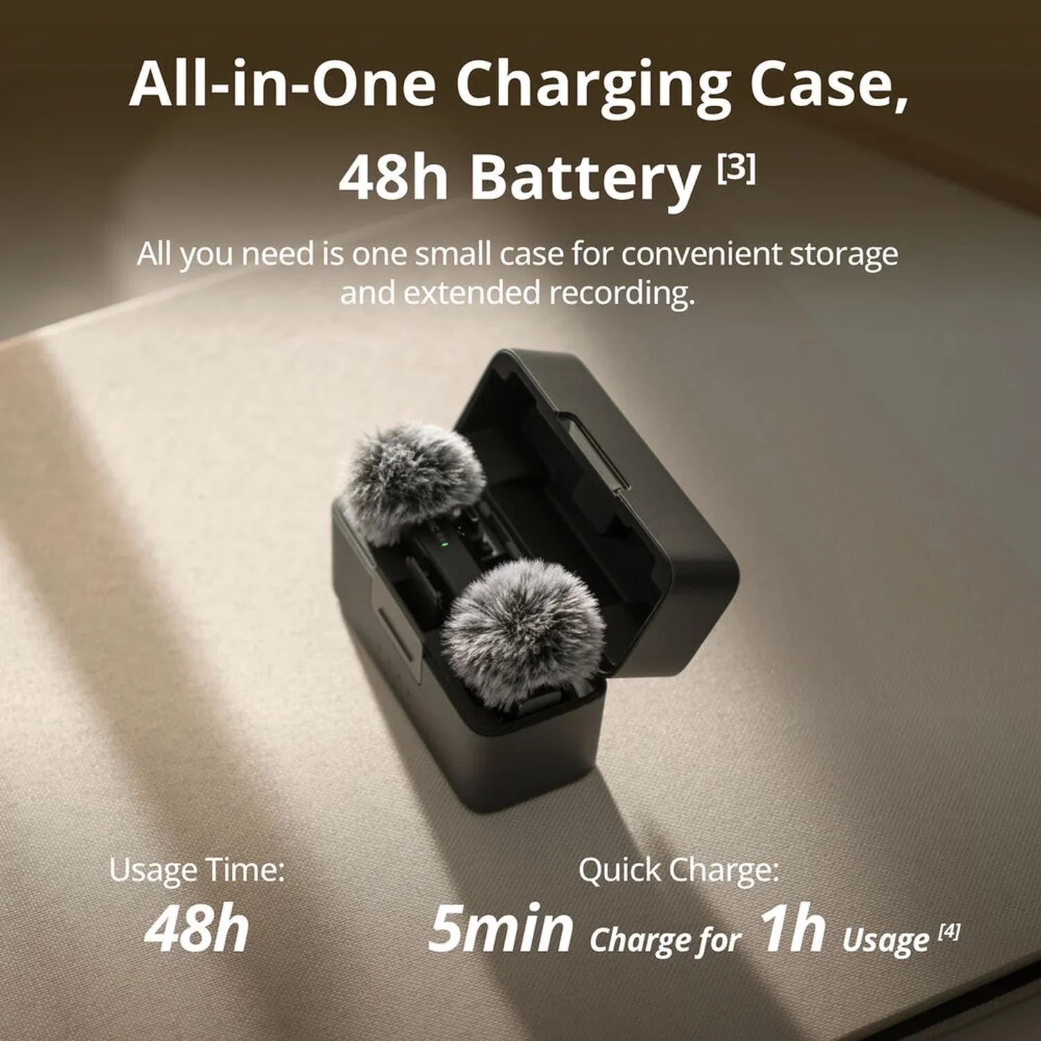 DJI Mic Mini Doble Micrófono Lavalier Inalámbrico Ultraligero 11.5h Batería