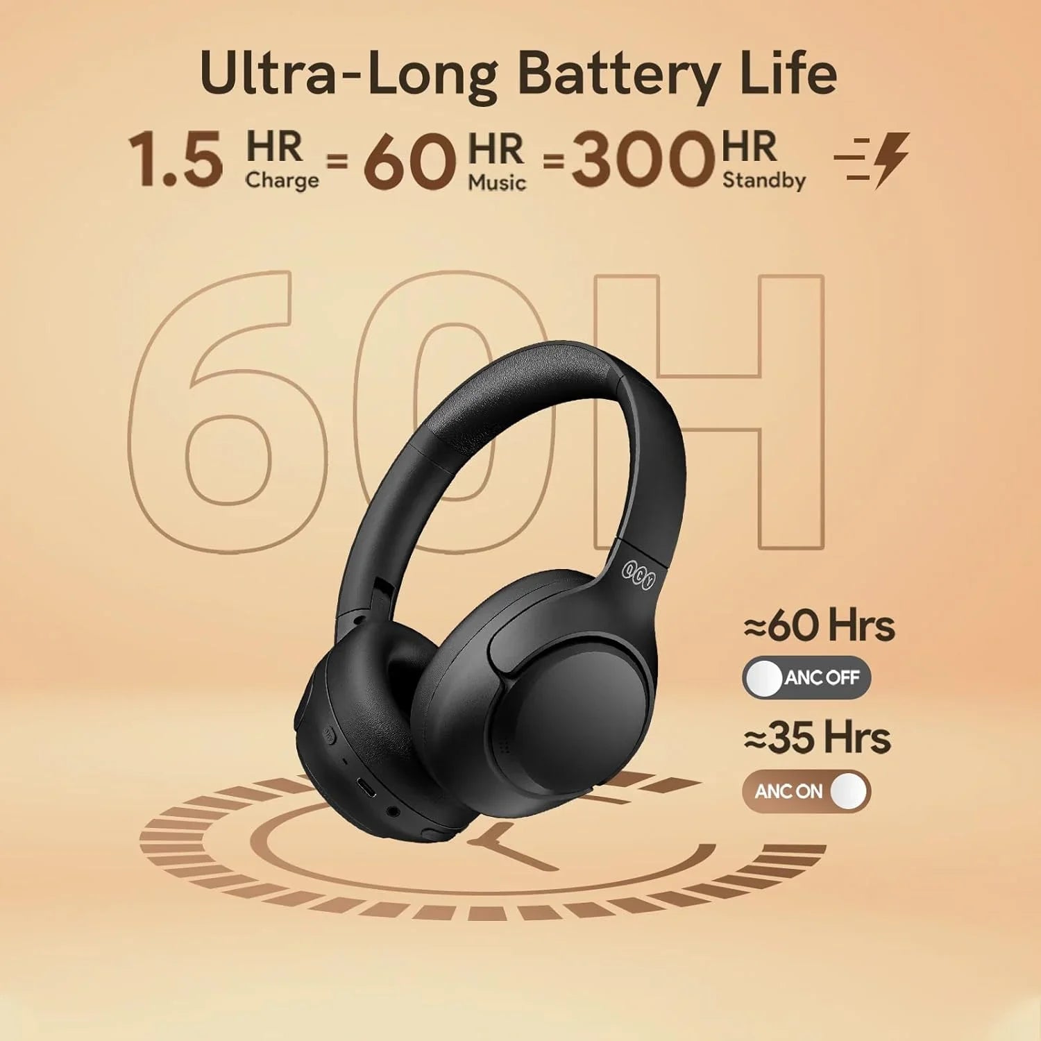Auriculares QCY H3 ANC Over-Ear Bluetooth con Cancelación de Ruido