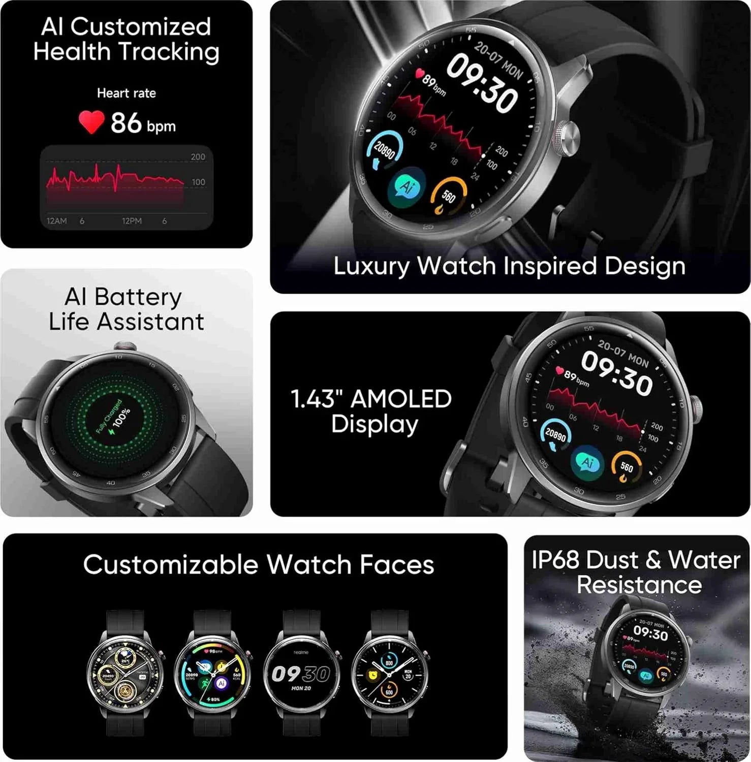 Realme Watch S2 Smartwatch Funciones Salud - Krishna Iquique ZOFRI