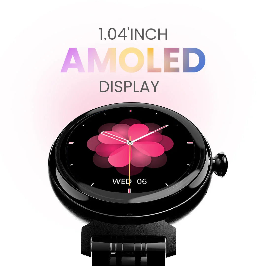 Reloj Inteligente Aura con Pantalla AMOLED, 7 Días de Batería, Resistente al Agua y Llamadas Inalámbricas