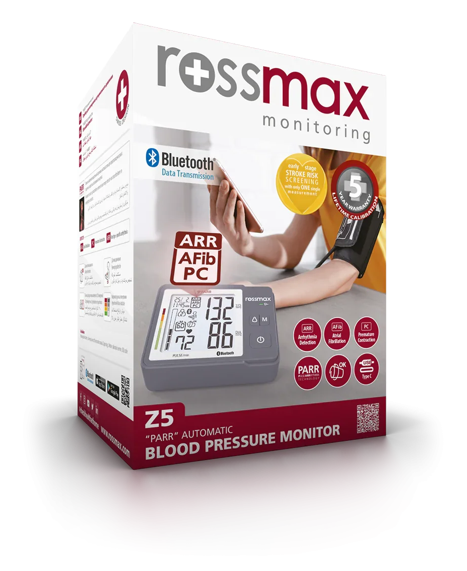 Z5 - "PARR" Automatic Bluethooth Blood Pressure Monitor