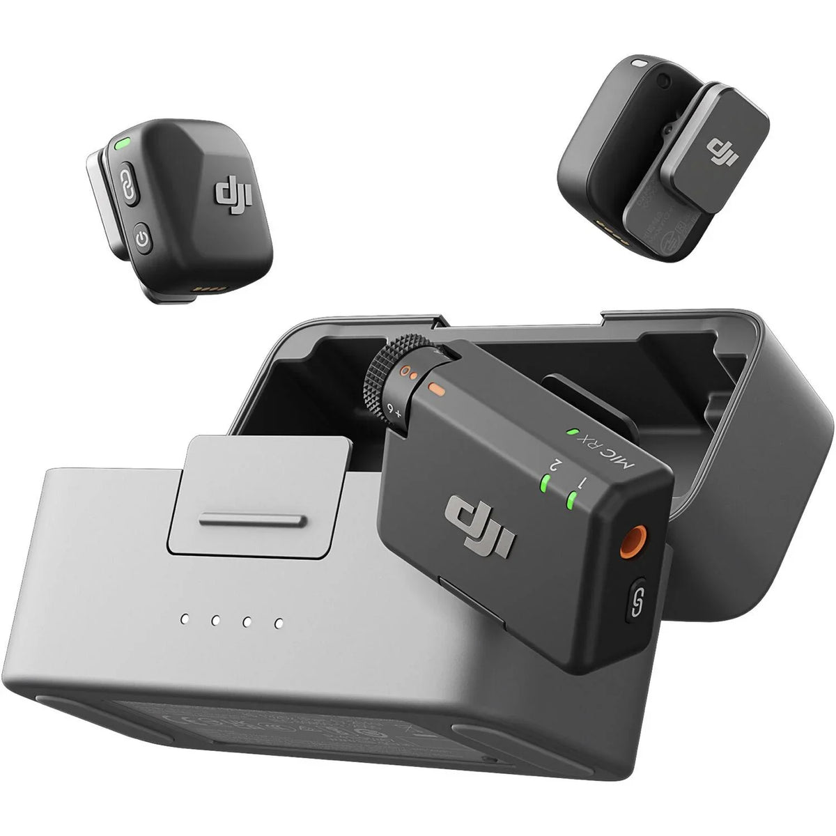 DJI Mic Mini x2 Micrófono Lavalier Inalámbrico 11.5h Cancelación Ruido 400m Vista Frontal - Krishna Iquique ZOFRI