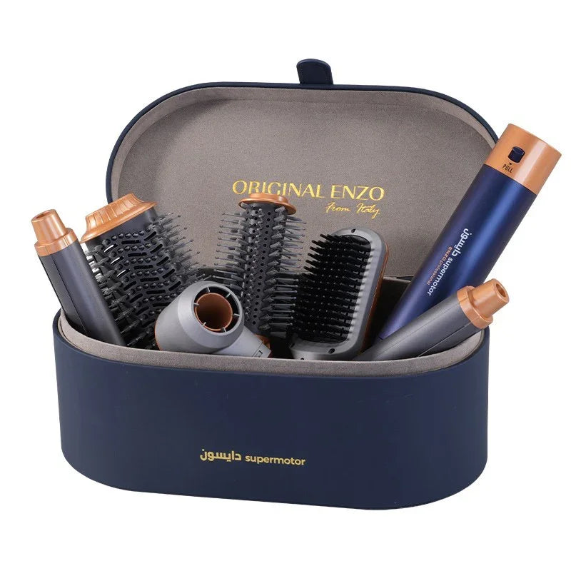 Kit Moldeador de Aire ENZO 6 en 1 Profesional Versátil para Ondas y Volumen