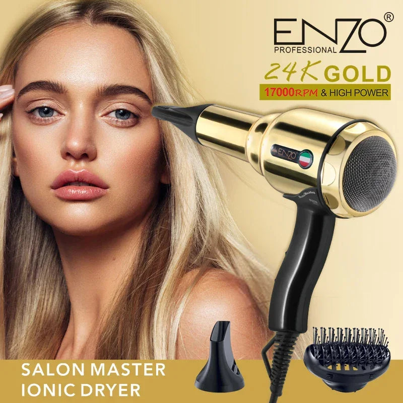 ENZO EN-2999 - Secador de Cabello Iónico 2400W Vista Lateral - Mall ZOFRI Iquique