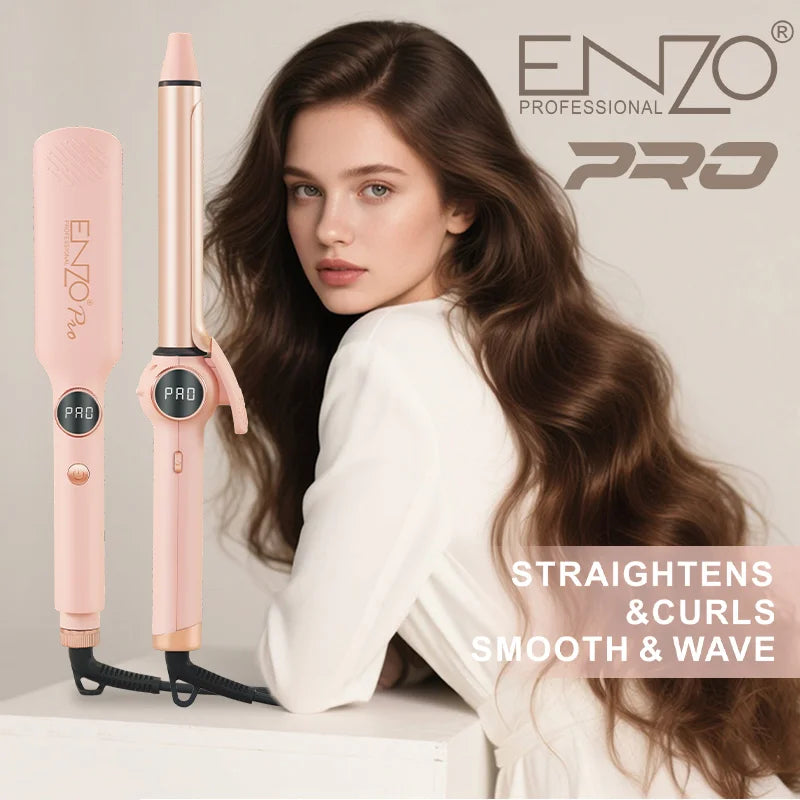 ENZO EN-3314 Set Alisadora Rizadora Vista Lateral - Mall ZOFRI Iquique