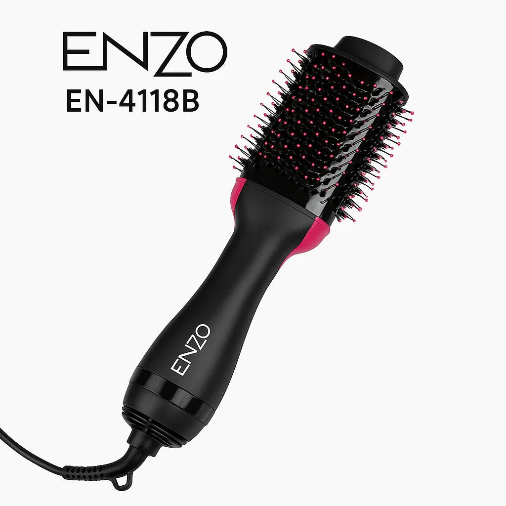 ENZO EN-4118B Cepillo Secador de Aire Caliente 2 en 1 - Krishna Iquique Mall ZOFRI