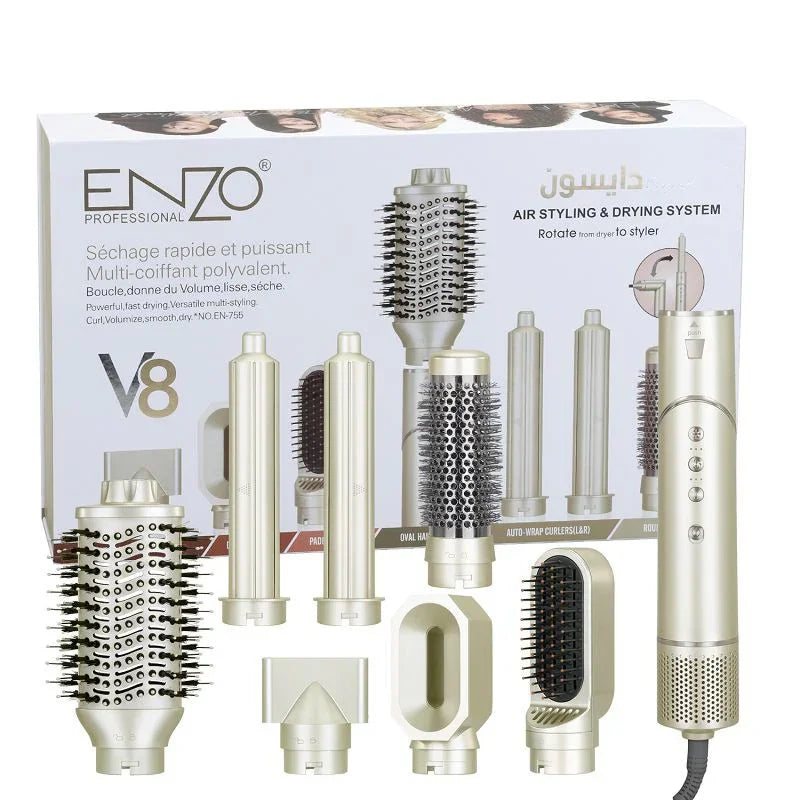 ENZO Supersonic Flex Hair Styler 7 en 1 Kit Completo - Krishna Iquique ZOFRI