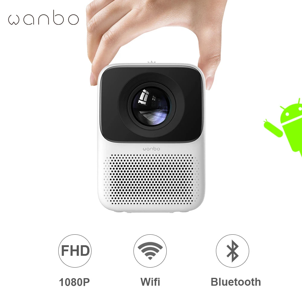 Wanbo T2 Max - Proyector compacto y portátil con Wi-Fi y Android 9.0