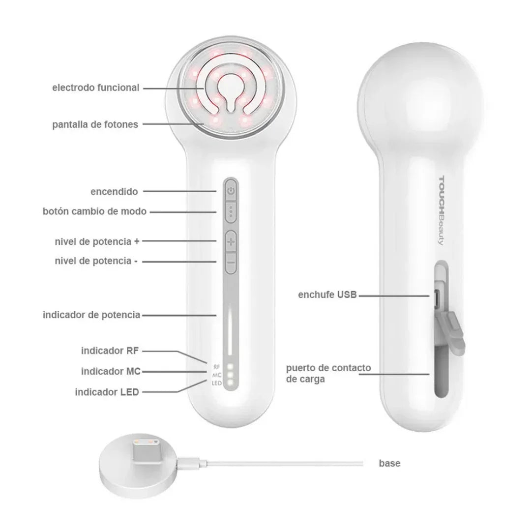 TOUCHBeauty Dispositivo Multi Therapy Antienvejecimiento TB-1712 Vista Completa - Krishna Iquique