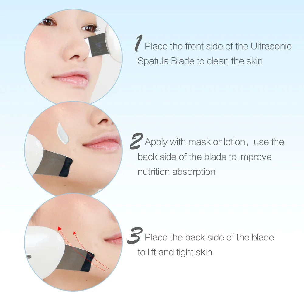 TOUCHBeauty Ultrasonic Exfoliating Scrub Device TB-1887. En Uso - Krishna Iquique ZOFRI