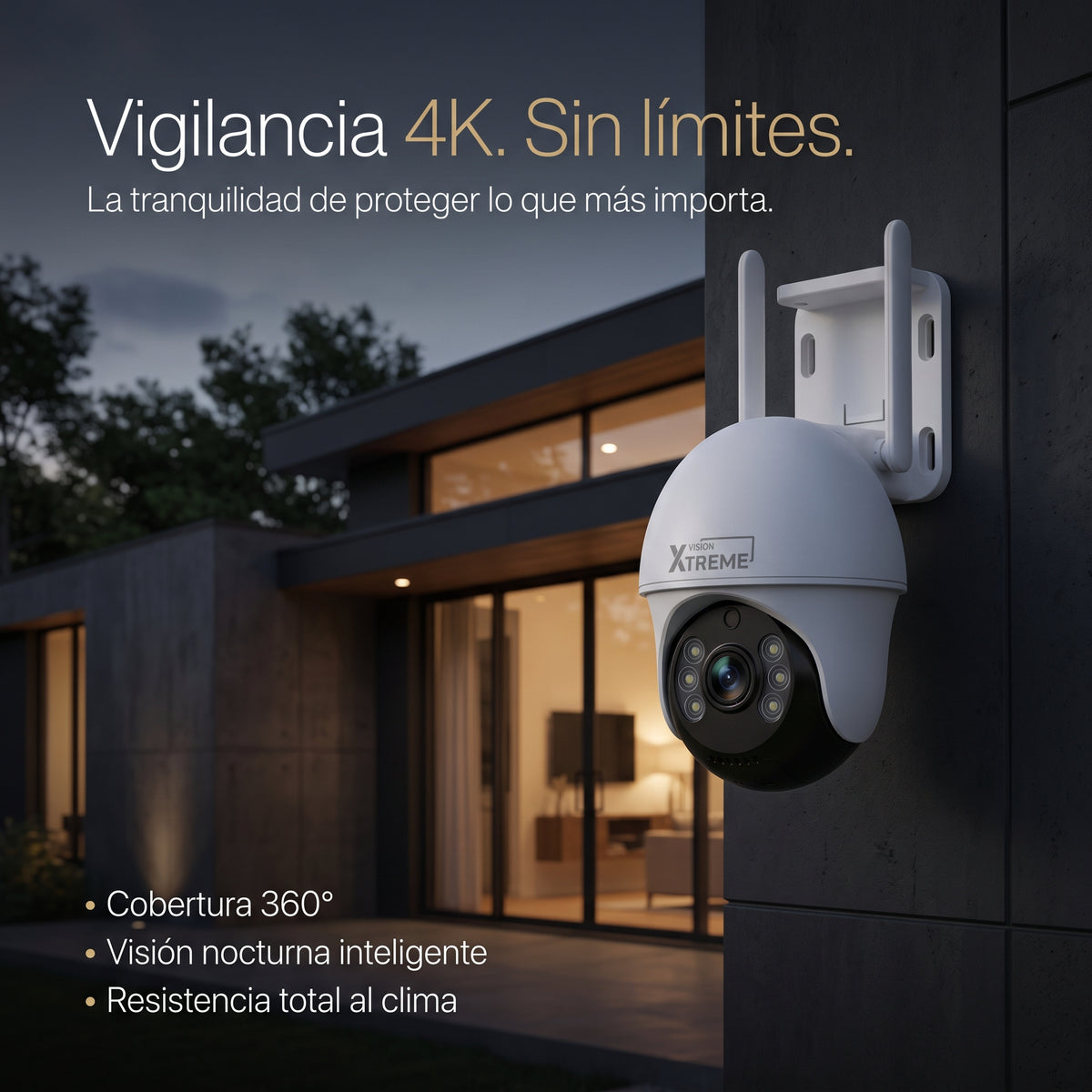 Cámara Vision Xtreme VX24 instalada en casa moderna