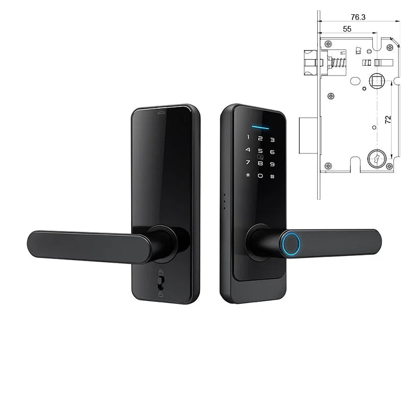 VisionX Cerradura C89 Vista Exterior con Manilla Cromada - Krishna Iquique
